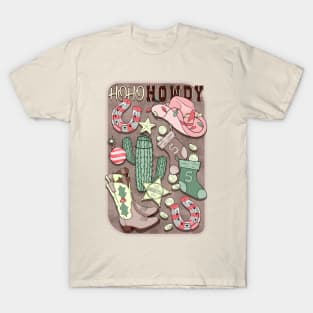 Ho Ho Howdy Cowboy Christmas T-Shirt